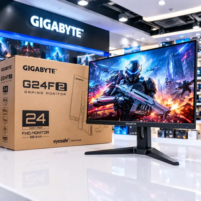 مانیتور گیمینگ ۲۴ اینچ گیگابایت G24F2 ۱۶۵Hz آواژنگ