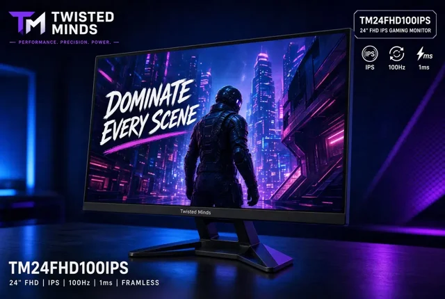 مانیتور 24 اینچ گیمینگ تویستد مایندز مدل Twisted Minds TM24FHD100IPS